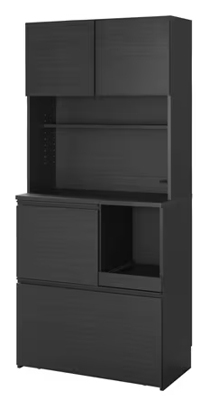 キッチンキャビネット ブラック