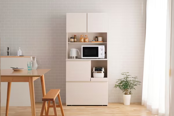 キッチンキャビネット オフホワイト