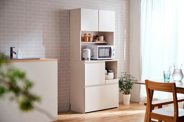 キッチンキャビネット オフホワイト