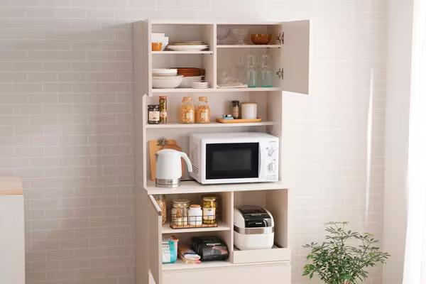 キッチンキャビネット オフホワイト