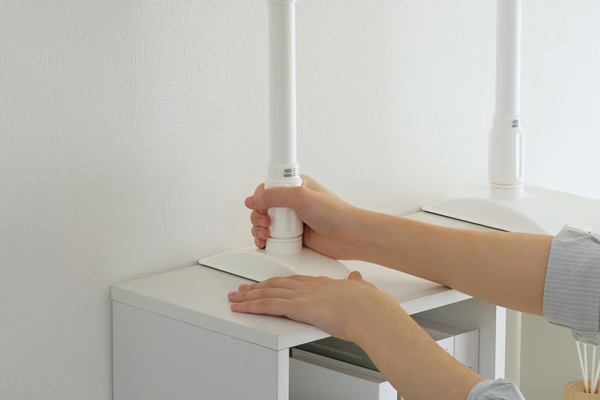 家具転倒防止伸縮棒 Mサイズ ホワイト