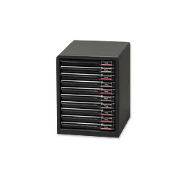 レターケース(スリムタイプ)(ダークグレー)