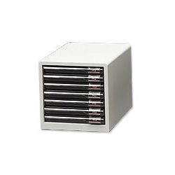 レターケース(スリムタイプ)(ライトグレー)