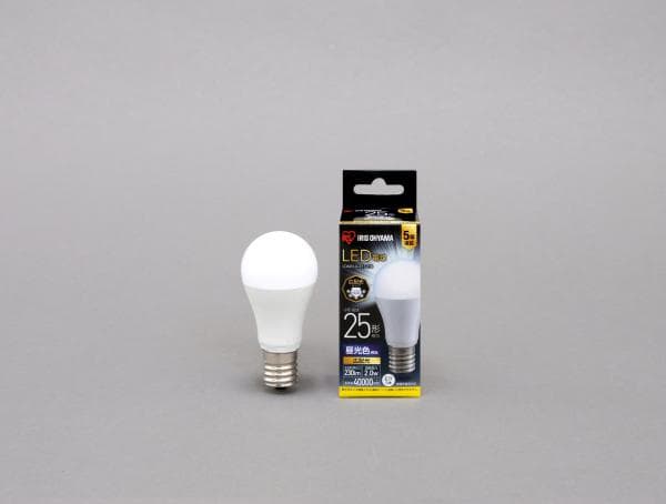 LED電球 E17 広配光 25形相当 昼光色