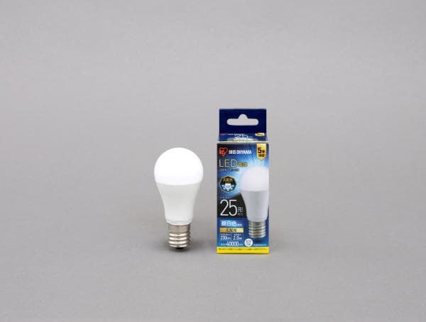 LED電球 E17 広配光 25形相当 昼白色