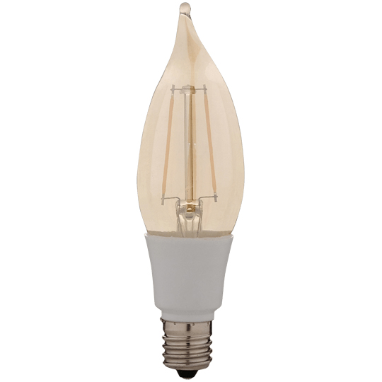 LEDフィラメント電球 レトロ球 E17 25形相当 シャンデリア