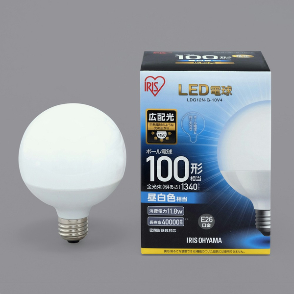 LED電球 ボール電球 100形相当 昼白色