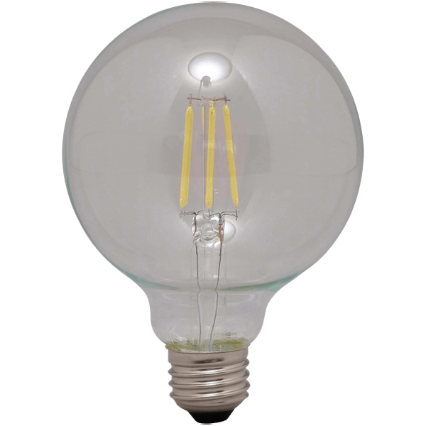 LEDフィラメント電球 ボール球タイプ 60形 電球色 クリアタイプ