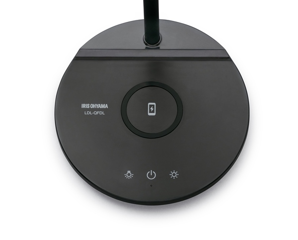 LEDデスクライト Qi充電シリーズ 平置きタイプ 調光・調色 ブラック