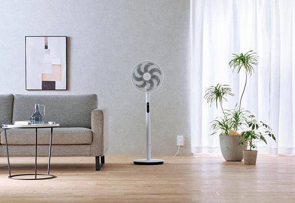 リモコン式リビング扇（DCモーター式） デザインタイプ ホワイト