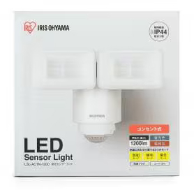 AC式LED防犯センサーライト パールホワイト