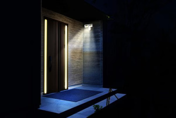 AC式LED防犯センサーライト パールホワイト