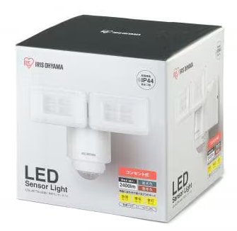 AC式LED防犯センサーライト パールホワイト