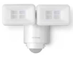 乾電池式LED防犯センサーライト パールホワイト