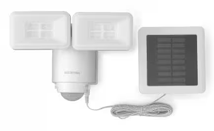 ソーラー式LED防犯センサーライト パールホワイト