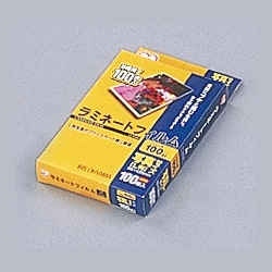 ラミネートフィルム 100ミクロン(写真L判サイズ)/1箱100枚入
