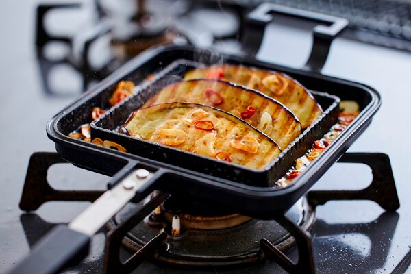 具だくさんホットサンドメーカーシングル ガス火専用 ブラック