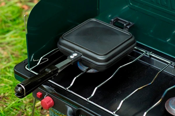 具だくさんホットサンドメーカーシングル ガス火専用 ブラック