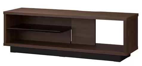 オープンテレビ台 スタンダードタイプ 幅約100cm ウォールナット/ブラック