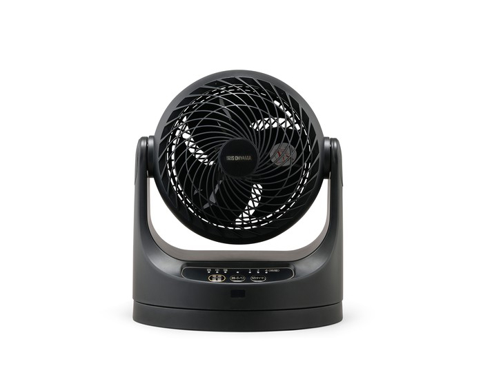 サーキュレーター 8畳 リモコン首振り マカロン型 ブラック
