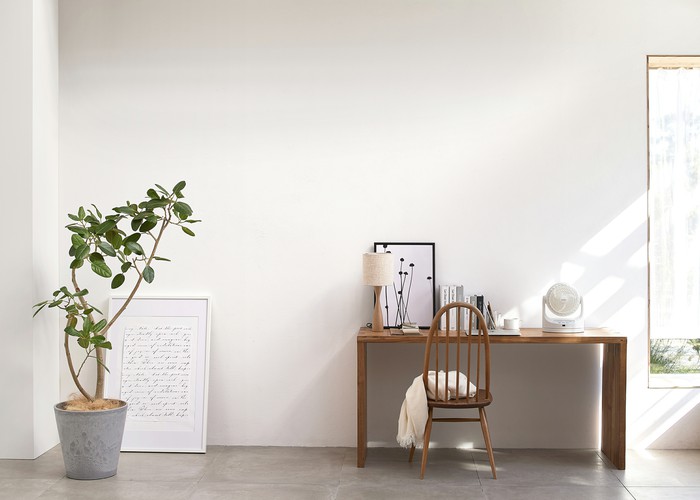 サーキュレーター 8畳 リモコン首振り マカロン型 ホワイト