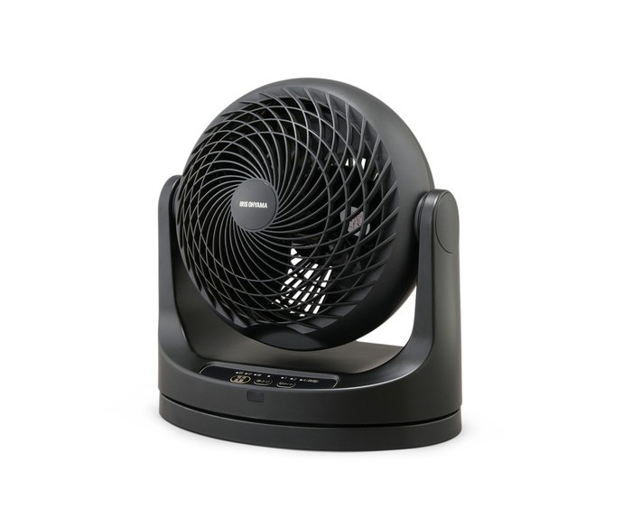 サーキュレーター 14畳 リモコン首振り マカロン型 ブラック