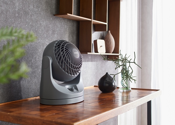 サーキュレーター 8畳 首振り マカロン型 グレー