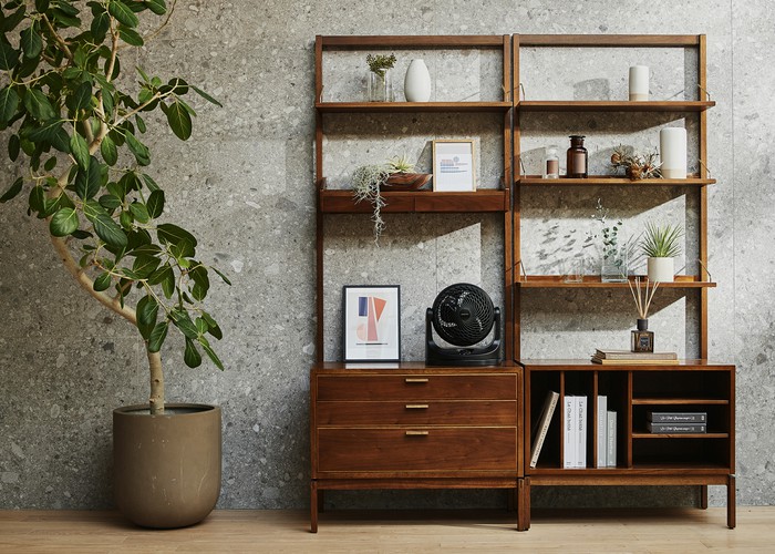 サーキュレーター 14畳 首振り マカロン型 ブラック