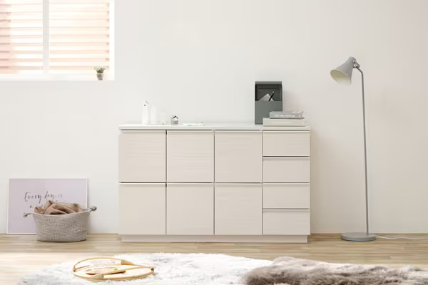 リビングキャビネット オフホワイト