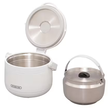 ダブル真空保温調理鍋 おまかせさん ホワイト