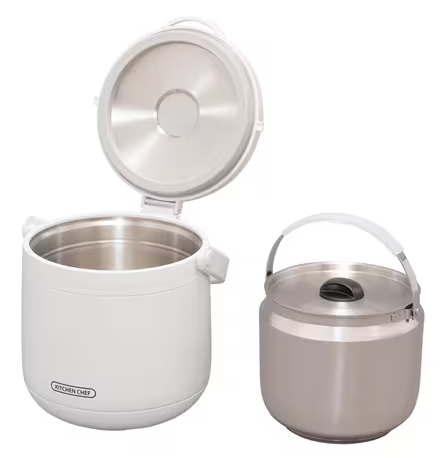 ダブル真空保温調理鍋 おまかせさん ホワイト