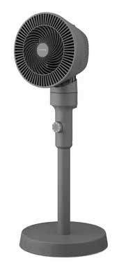 サーキュレーター扇風機 ACスタンドファン メカ式 グレー