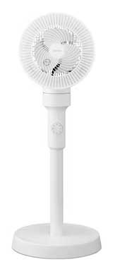 サーキュレーター扇風機 ACスタンドファン メカ式 ホワイト