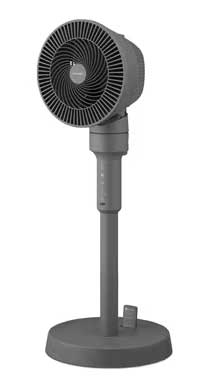 サーキュレーター扇風機 ACスタンドファン マイコン式 グレー