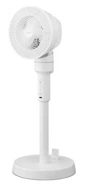 サーキュレーター扇風機 ACスタンドファン マイコン式 ホワイト