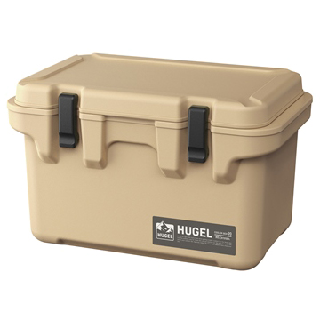 HUGEL クーラーボックス 20L ベージュ
