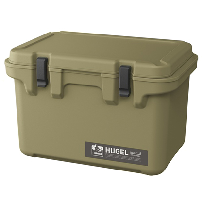 HUGEL クーラーボックス 40L カーキ