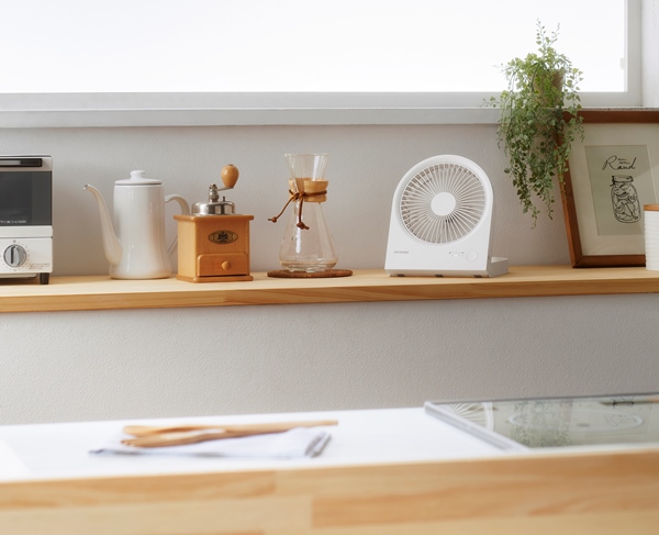 卓上扇 ボックスタイプ ホワイト