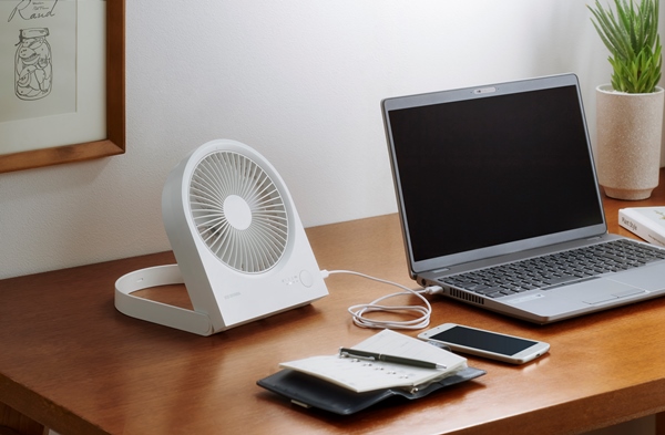 卓上扇 ボックスタイプ ホワイト