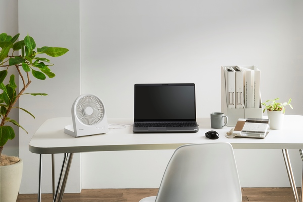 卓上扇 ボックスタイプ ホワイト