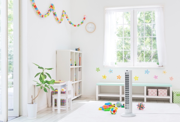 DCタワーファン ライトグレー