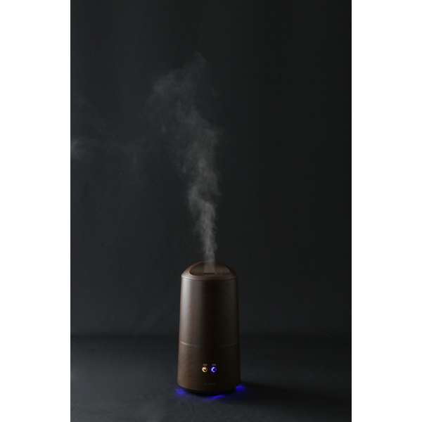 超音波式加湿器 樽型 木目調