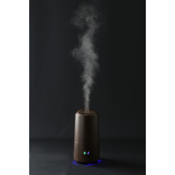 超音波式加湿器 樽型 木目調