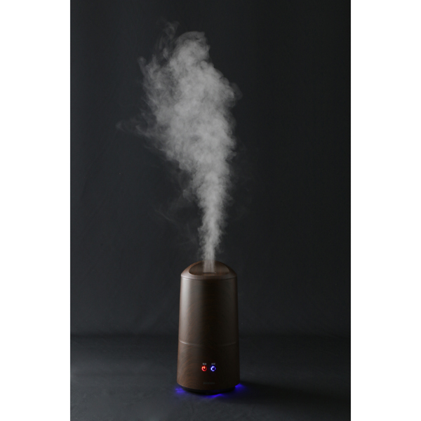 超音波式加湿器 樽型 木目調