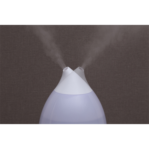 超音波式加湿器 しずく型 ピンク