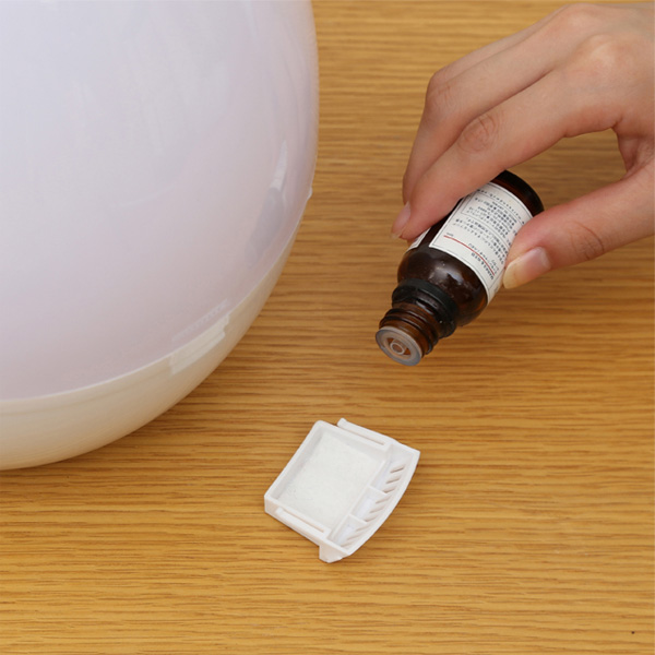 超音波式加湿器 しずく型 ピンク