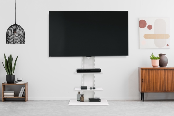 スタンドテレビ台 オフホワイト