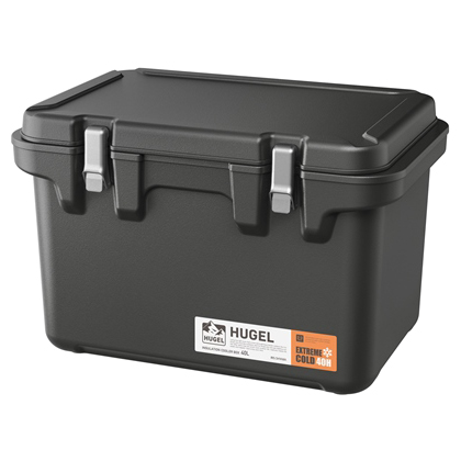 HUGEL 真空断熱クーラーボックス 40L チャコールグレー