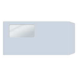 窓付封筒 長3(アクア)シールのり付き