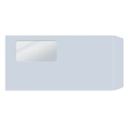 窓付封筒 長3(アクア)シールのり付き